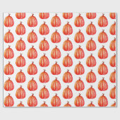 Cadeau Automne, papier d'enveloppement Citrouille (Plat)