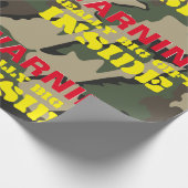 Cadeau AVERTISSEMENT VRAIMENT Gros Papier Enveloppant Cad (Coin)