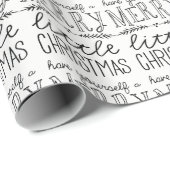 Cadeau Ayez vous-même un papier d'emballage de Joyeux (Coin rond)