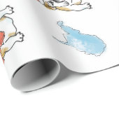 Cadeau BabyDog et West Virginia Wrapping Papier (Coin rond)