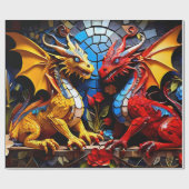 Cadeau Baguettes colorées en papier d'enveloppement (Plat)