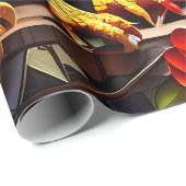 Cadeau Baguettes colorées en papier d'enveloppement (Coin rond)