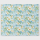 Cadeau Baise sur papier brillant bleu (Plat)