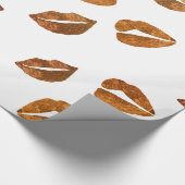 Cadeau Baisers Gold Lips Envelopper du papier (Coin)