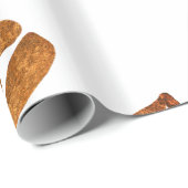 Cadeau Baisers Gold Lips Envelopper du papier (Coin rond)