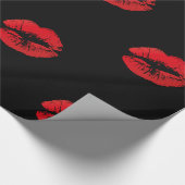 Cadeau Baisers rouges romantiques de lèvres sur le papier (Coin)