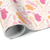 Cadeau Baking Happiness Wrapper Papier (Coin rond)