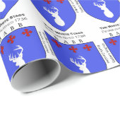 Cadeau Balises blanches Papier d'enveloppement pour bébé (Coin rond)