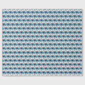 Cadeau Balises Bleues Chimie Conception Papier d'envelopp (Plat)
