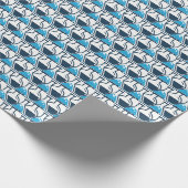 Cadeau Balises Bleues Chimie Conception Papier d'envelopp (Coin)