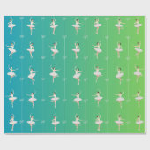 Cadeau Ballerina Gift Papier Papier Fille Pour Noël (Plat)