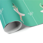 Cadeau Ballerina Gift Papier Papier Fille Pour Noël (Coin rond)