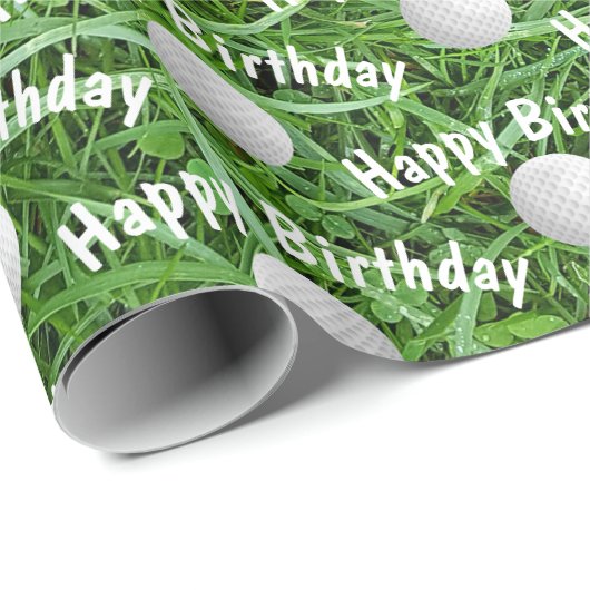 Cadeau Ballons de golf d'anniversaire sur papier d'envelo (Coin rond)