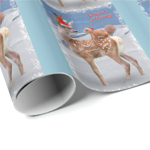 Cadeau Bambi et papier d'emballage d'amis - Noël