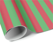 Cadeau Bandes de papier rouge et vert (Coin rond)