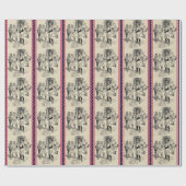 Cadeau Baseball : Joueurs enveloppant du papier (Plat)