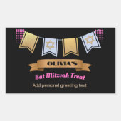 Cadeau bat mitzvah Étiquette Personnalisé Unique G (Devant)