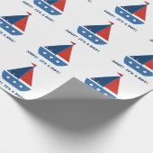 Cadeau Bateau à voile Bébé Garçon Douche Wrapper Papier (Coin)