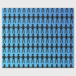 Cadeau Bâton noir Hommes Enveloppement Papier