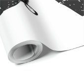 Cadeau Beau LOVE BLACK ROSE VERT Wrapper Papier (Coin rond)