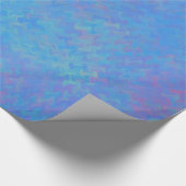 Cadeau Beau papier bleu marbré (Coin)