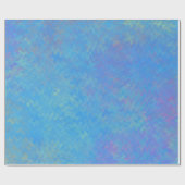 Cadeau Beau papier bleu marbré (Plat)