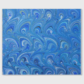 Cadeau Beau papier d'enveloppement bleu (Plat)