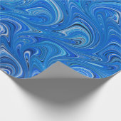 Cadeau Beau papier d'enveloppement bleu (Coin)