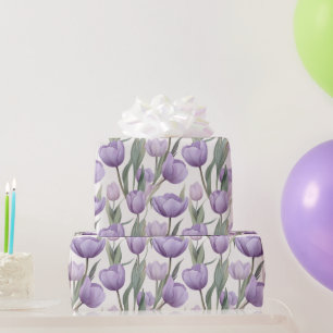 Cadeau Beau papier d'enveloppement de bouquet Tulip Vinta