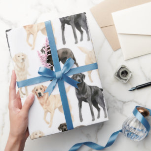 Cadeau Beau papier d'enveloppement de Labrador Retriever