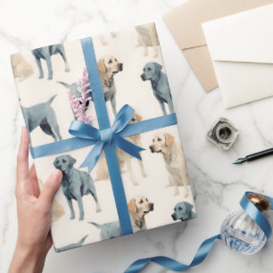 Cadeau Beau papier d'enveloppement de Labrador Retriever