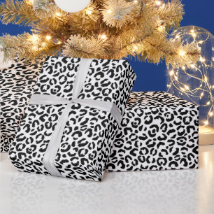Cadeau Beau papier d'enveloppement de Noël Empreinte de l