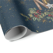 Cadeau Beau papier d'enveloppement Noel (Coin rond)