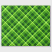 Cadeau Beau papier d'enveloppement vert arbre (Plat)