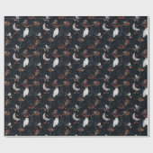 Cadeau Beau papier Motif de bois d'hiver (Plat)