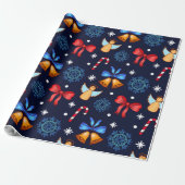 Cadeau Beau papier motif de Noël (Déroulé)