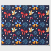 Cadeau Beau papier motif de Noël (Plat)