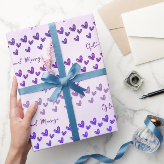 Cadeau Beaucoup de coeurs envelopper du papier (Cadeaux)