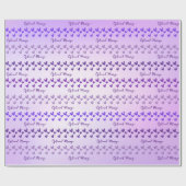 Cadeau Beaucoup de coeurs envelopper du papier (Plat)
