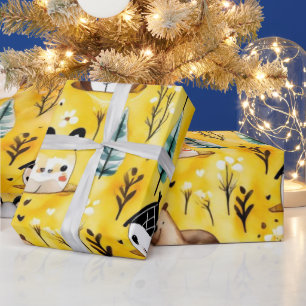 Cadeau Beaux animaux adorable Papier à envelopper