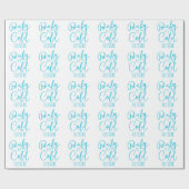 Cadeau Bébé c'est papier d'emballage d'extérieur froid (Plat)