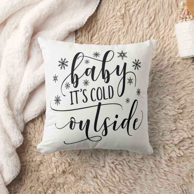 Cadeau Bébé Il Fait Froid Dehors Coussin pour elle (Couverture)