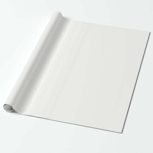 Cadeau Bébé Poudre Blanc Plain Solide Papier d'enveloppem (Déroulé)