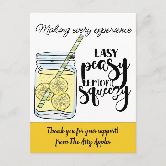 cadeau bedankje personeel vrijwilliger klant briefkaart (Voorkant)