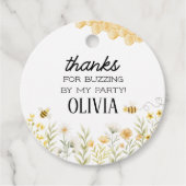 Cadeau Bee Birthday Circle Favoriser les étiquettes (Devant)