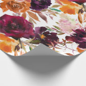 Cadeau Belle couleur automne papier d'enveloppement flora (Coin)