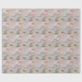 Cadeau Belle Fée, Abeille, Fleurs, Papier Enveloppant (Plat)