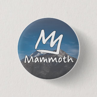 Cadeau bergen skioord Mammoth Mountain uit het ver Ronde Button 3,2 Cm
