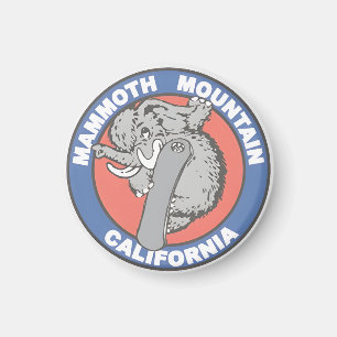 Cadeau bergen van het skioord Vintage Mammoth Moun Magneet