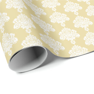 Cadeau Beurre jaune Papier blanc à enveloppement de Dam